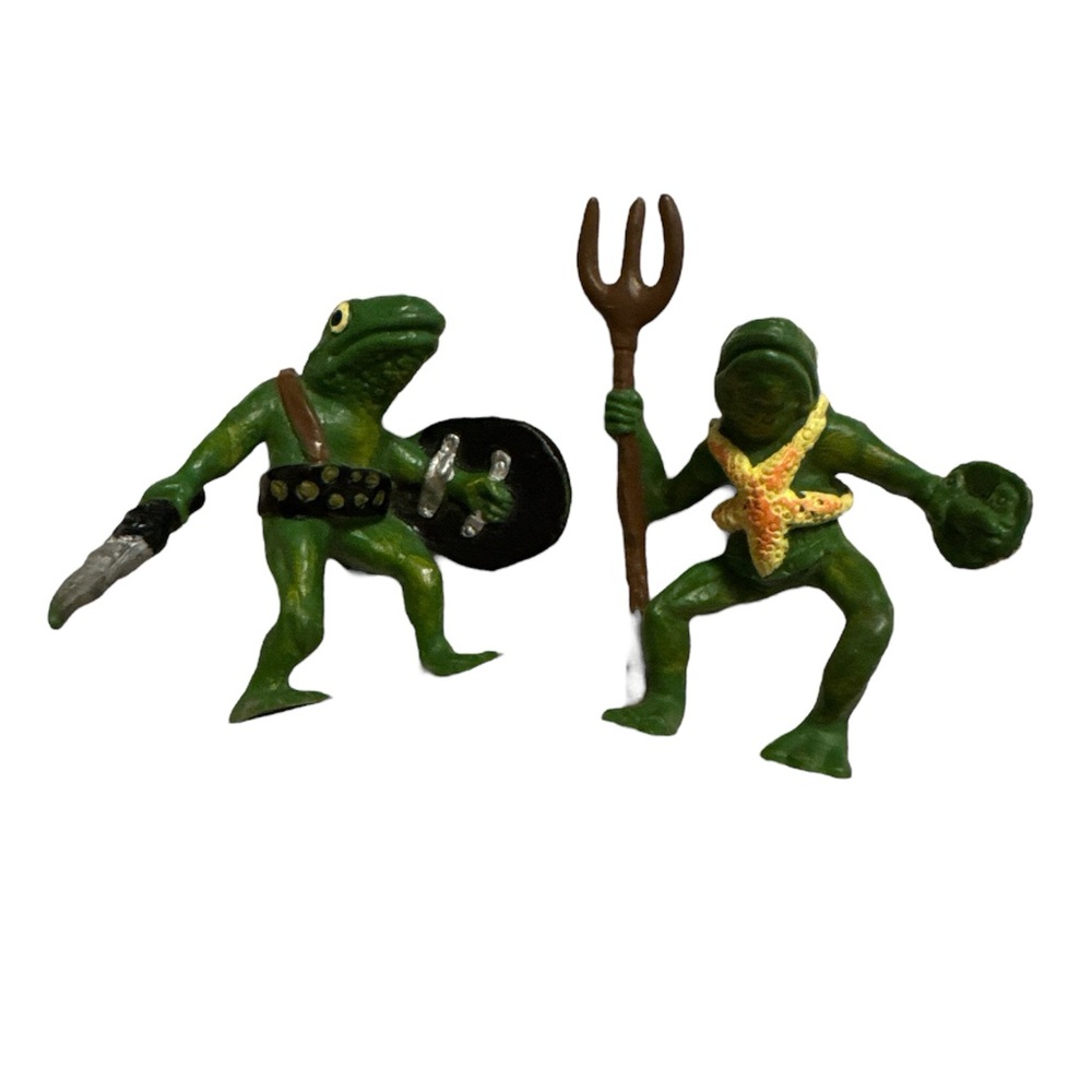Advanced Dungeons & Dragons Bullywugs of The Bog Frogs TSR LJN Figure Lot 2 1982